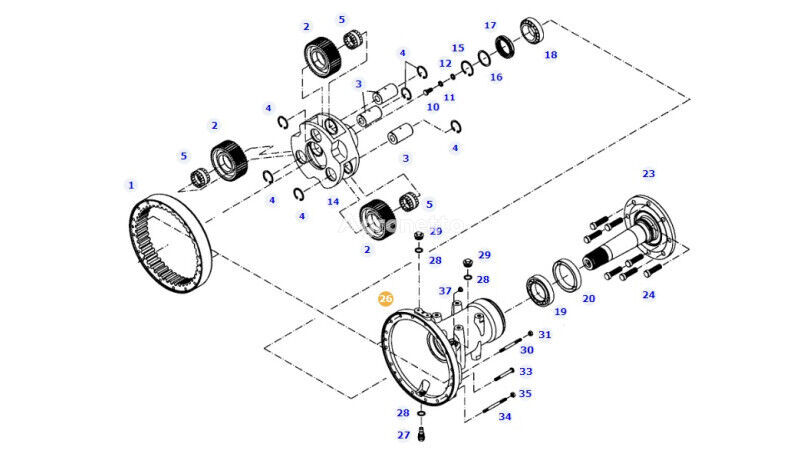 404150150010 Getriebegehäuse für Fendt 414 Vario Radtraktor
