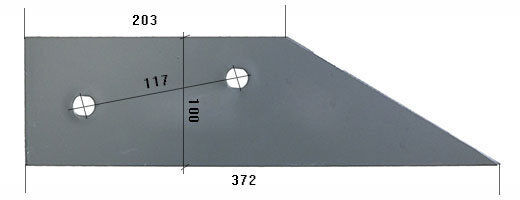 27480604/L Landseitenplatte für Rabewerk Pflug