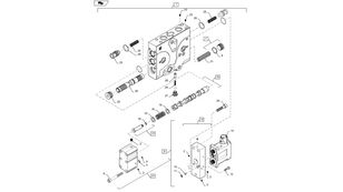 Sekcja zaworu hydr 47434188 sonstiges Ersatzteil Hydraulik für New Holland T6090 Radtraktor